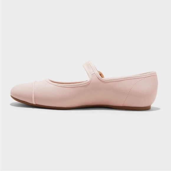 Pale Pink Mary Jane Flats by wild fable - Picture 4 of 9